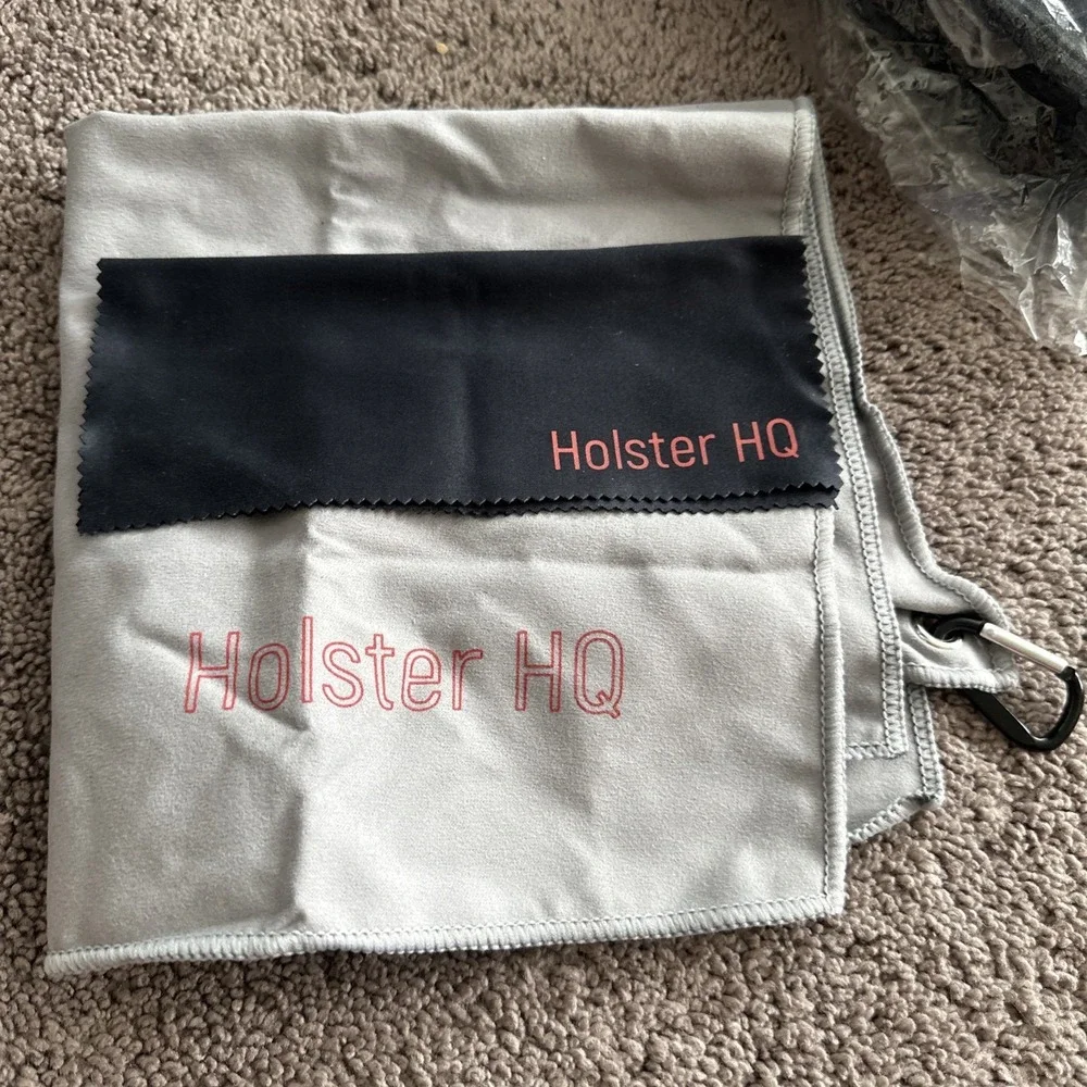 NEW Holster HQ Tactical Utility Range Pouch Gear Bag 2 Microfiber Cloths W/HOOK